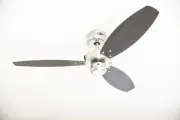 Ceiling Fan Small Without Lamp with Pull Cord Jet Nickel 105 CM