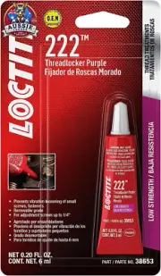 222 Low Strength Threadlocker 6ml Purple