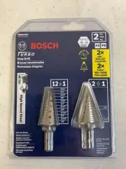 Bosch High Speed Steel Impact Tough Turbo Step Drill Bit Set