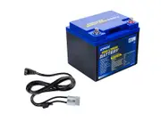 12V 60Ah Deep Cycle Lithium LiFePO4 Battery solar portable + 1.8m Fridge Cable