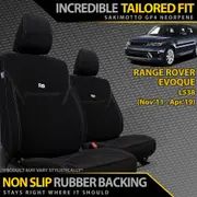 Range Rover Evoque - L538 - GP4 Neoprene 2x Front Seat Covers (Made to Order)