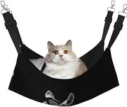 EdWal Black & White Zebra print Soft Sleeping Hammock Cat Hammock for Cage Hanging,Pet Hammock Bed Adjustable for Small Animals