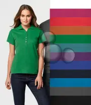 Ladies Polo Shirt Size 8 10 12 14 16 18 20 22 24 Short Sleeve Crew Sport Colour