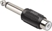 ekon RCA Adapter 6.3mm Female Male for Stereo Amplifier Headphone Musical Instruments Guitar Keyboards Mixers Home Audio Hi-Fi