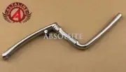 ALTALINE 6 3/4" (170MM) BICYCLE STEEL HEAVY-DUTY ONE-PIECE CRANK CHROME.