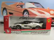 BBURAGO - FERRARI FXXK EVO - PEARL WHITE - 1/18 SCALE MODEL CAR -