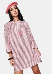 [Fearless Illustration] Rosy Drop T Dress