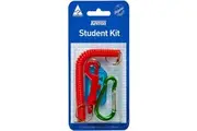 Kevron Student Kit Assorted Pack ID Card Holder/Retainer Cord/Carabiner/KeyTag