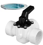 Yplkm Swimming Pool Diverter Valve, Replacement Valve for Pools - Robust Three-Way Deberter Valve, Three Head Splitter Adapter, Spa System Replace Part for Water, Spas, Pools