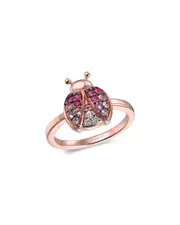 Le Vian Alive 14K Rose Gold 0.39 ct. tw. Sapphire Half-Eternity Ring