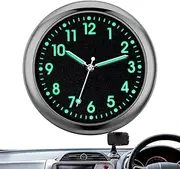 Car Dashboard Clock, Glowing Small Analog Clock, Quartz Automotive Replacement Clocks, Stick On Clock for Car Dashboard, Sticky for Vehicle Automotive Yongbao