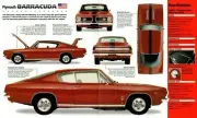 1967 PLYMOUTH BARRACUDA SPEC SHEET / Brochure / Pamphlet: MOPAR