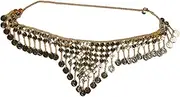 [Wzmzjy] Lightweight Belly Dance Belt with Coins for Costume