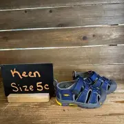 NIB New Little Kids Keen Newport H2 Blue Strappy Outdoor Shoes Sandals Size 5 C