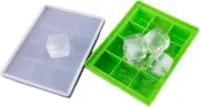 Ice Cube Trays 2 Pack Reusable Silicone Ice Tray with Lid 12-Ice Cube Trays Supe