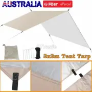 Outdoor Hammock Rain Fly Tent Tarp Waterproof Camping Shelter 3*3M Sun Shade NEW