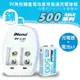 【iNeno】9V/500max角型鎳氫充電電池(1入)+專用充電器(台灣製造 BSMI認證) (5.4折)