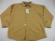 Mens XL Woolrich Ducks Unlimited DU Diver Field Shirt Chamois Fleece