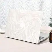 Seorsok Compatible with MacBook Pro 13 inch Case M2 2023,2022,2021-2016 A2338 M1 A2251 A2289 A2159 A1989 A1708 A1706,Luxurious and Skin-Friendly Leather Plastic Hard Shell&Keyboard Cover,Beige Wave
