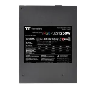 曜越 Toughpower 鋼影 iRGB PLUS 1250W 鈦金 全模組 電源供應器