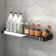 OTHZON Spice Rack Wall Mounted, Hanging Spice Shelf Stainless Steel Condiment Bottle Organizer Holder For Spices, Herbs, Jars(Size:50cm,Color:silver)