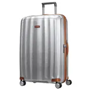 Samsonite Suitcase Lite-Cube DLX Deluxe : 82 cm 4 Wheeled Spinner - Aluminium Colour