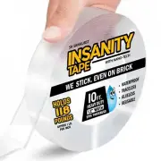 Heavy Duty Double Sided Tape for Walls & Crafts - Multi-Use Nano Tape Waterpr...