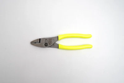Snap On Tools NEW HI-VIZ YELLOW Soft Grip Combination Slip Joint Pliers 47ACFHV