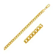 5.5mm 10k Yellow Gold Light Miami Cuban Chain