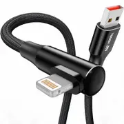 Tough On USB A to Lightning Cable Fast Charging Cable 2M Black
