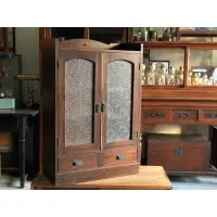 在飛比找蝦皮購物優惠-【福三】老日本 古玻璃櫃 整理棚 茶棚 老櫃子