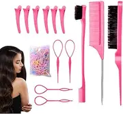 Hair Comb Set | Teasing Brush,Hairbrush Portable Small Comb Tool for Barber Salon Parting Women Girls Braiding