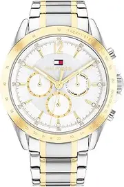 [Tommy Hilfiger] Women's Kenzie 1782555 Quartz Watch, Silver White, 40 mm Case Diameter