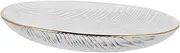 Glass Dish Vegetable Tray Fruit Platter Clear Glass Dinner Plates Crystal Salad Plate Japanese Appetizer Plates Decorative Glass Dish Glass Dessert Plate Fruit Plate Fruit Plates (Color : Transparent