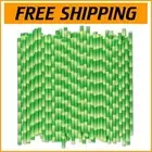 Pack of 1000 Eco-Friendly Bamboo Print Paper Straws - 7.75" for All Your Drinks