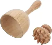 Octopus Massage Tool Body Sculpting Home Wooden Massager Neck and Carrying Case Included