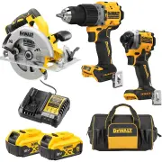Dewalt DCZ321P2-XE - 18V Brushless 3 Piece Drill/Driver/Circular Saw Combo Kit (2 x 5.0Ah)