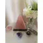 Himalayan Salt Lamp Pyramid - Large, Smooth Surface