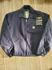 Vintage NWT Carhartt Jacket Mens 46 (XL) Detroit Blanket Lined Jacket J01 DNY