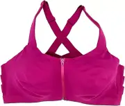 Victoria's Secret Knockout Front Close Strappy Back Sports Bra Magenta NWT