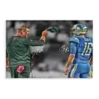 doublkl Jared Goff Dan Campbell Canvas Poster Wall Art Decor Print Picture Pa...