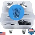 Clear Band Lashes Clusters DIY Eyelash Extension Ninglash C Curl BW03 Lashes,