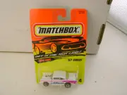 1996 MATCHBOX SUPERFAST MB 4 WHITE FLIP NOSE 57 CHEVY NEW ON CARD