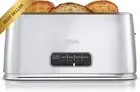 Morphy Richards Arise Long Slot 4 Slice Toaster Steel Timer