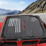 Sun Shade Mesh Shade Top Cover UV Blocker Accessories for Jeep Wrangler JK 07-17