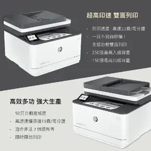 HP 惠普 LaserJet Pro MFP 3103fdw 黑白雷射雙面傳真事務機《黑白多功能印表機》