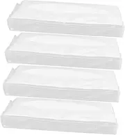 Anneome 4 Pack Facial Unscented Tissue Box for Tissues Car Essentials Compact Travel Tissue Napkins 3-Layer Absorbent White Car Visor Tissue