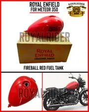 ROYAL ENFIELD METEOR 350 '' FIREBALL RED FUEL TANK ,,- WITH EXPRESS SHIPPING (for: Royal Enfield)