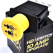 HD Switch PTO Switch - Power Take-off Switch - Push Button - Manual - Yellow