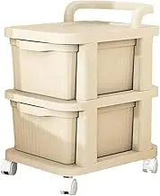 SiaBiced Storage Drawer Wheels with 360° Movement for Toy Organization, as described, 2 Layers
